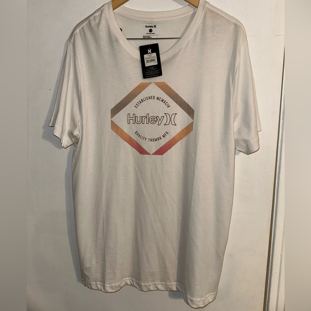 Hurley T-Shirt, Large, white
